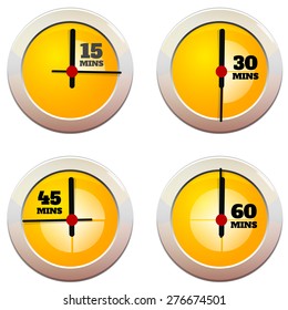 Timer 4 Icon set - Illustration