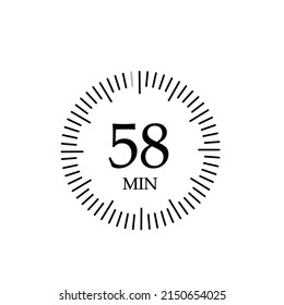 start a timer for 58 minutes