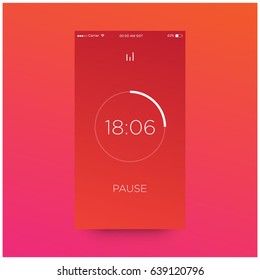 Timer App Interface Design