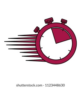 timer chronometer with speed lines