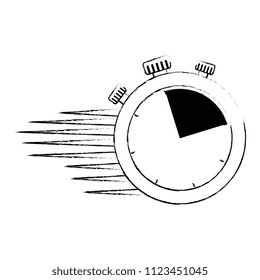 timer chronometer with speed lines