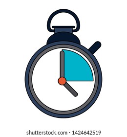 Timer chronometer symbol isolated cartoon vector illustration graphic design