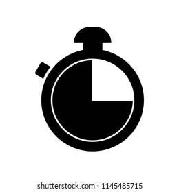 Timer or chronometer tool icon vector icon. Simple element illustration. Timer or chronometer tool symbol design. Can be used for web and mobile.