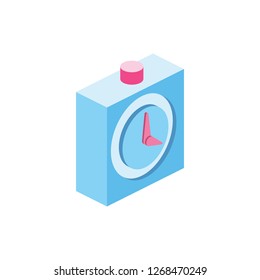 Timer clock 3D Vector Isometric icon