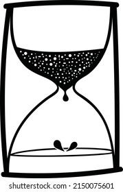 timer, clock, hourglass illustration vector