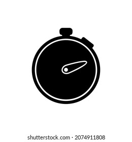 Timer, clock, stopwatch isolated icon. Countdown timer symbol icon.