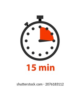 Timer, clock, stopwatch isolated icon. Label cooking time. Vector illustration. EPS 10