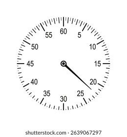 Timer, clock, stopwatch isolated icon. Countdown timer symbol. Sport competition time. Vector illustration