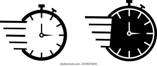 Timer, clock, stopwatch isolated vector icon. timer vector icons. stopwatch symbol. countdown Timer vector illustration
