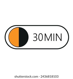 Timer clock vector illustration icon set