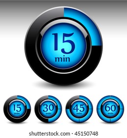 Timer display interfase. Vector