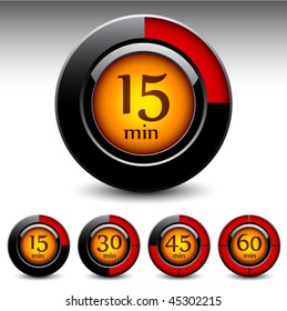 Timer display interfase. Vector