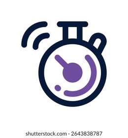 ícone duotônico do temporizador. Ícone vetorial moderno e elegante para sites, aplicativos móveis, materiais de marketing e design corporativo. Totalmente dimensionável e pronto para uso.