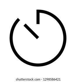 timer favorites icon vector