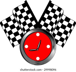 timer flag illustration