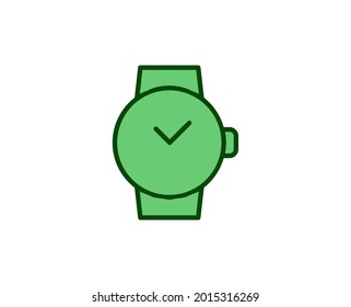 Timer flat icon. Thin line signs for design logo, visit card, etc. Single high-quality outline symbol for web design or mobile app. Marketing outline pictogram.