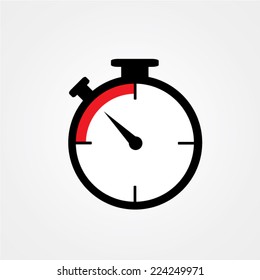 Timer flat icon. Vector illustration eps10.