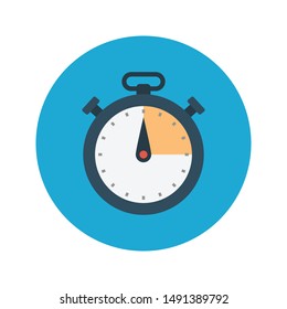 timer glyph flat vector icon
