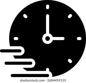timer glyph icon illustration vector