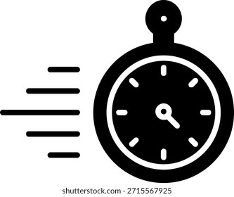 Design do Ícone de Estilo de Glifo do Timer
