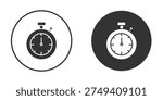 Timer icon clipart flat designs. illustration vectors