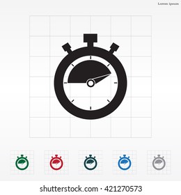 timer icon. Exclusive Symbols 