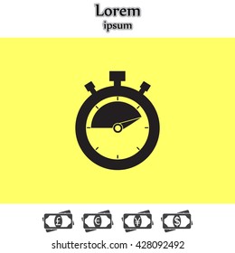timer icon. Exclusive Symbols 