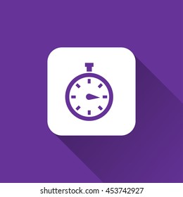 timer icon. timer flat