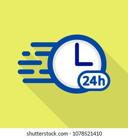 Timer icon. Flat illustration of timer vector icon for web