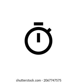 timer Icon. Flat style design isolated on white background. Vector illustration
