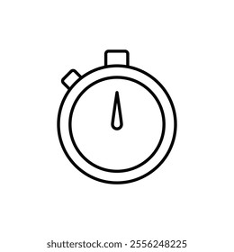 timer icon Flat symbol set outline