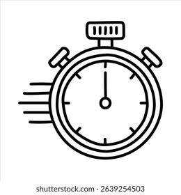 Timer icon. Hand drawn style.