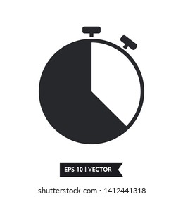 timer icon illustration symbol sign, logo template, vector, eps 10