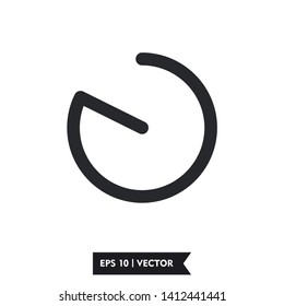 timer icon illustration symbol sign, logo template, vector, eps 10