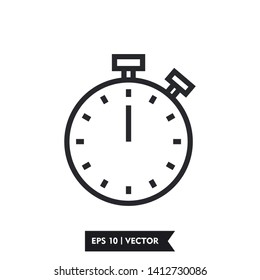 timer icon illustration symbol sign, logo template, vector, eps 10