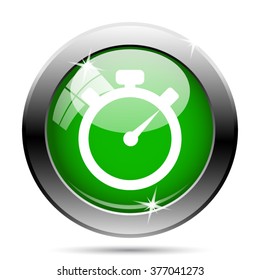 Timer icon. Internet button on white background. EPS10 vector. 