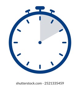 Timer icon isolated on white background. Timer, clock, stopwatch isolated vector icon. 