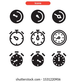 timer icon isolated sign symbol vector illustration - Collection of high quality black style vector icons
