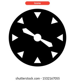 timer icon isolated sign symbol vector illustration - high quality black style vector icons
