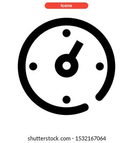 timer icon isolated sign symbol vector illustration - high quality black style vector icons
