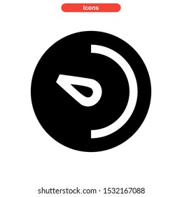 timer icon isolated sign symbol vector illustration - high quality black style vector icons
