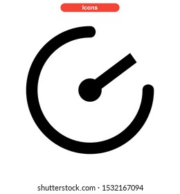 timer icon isolated sign symbol vector illustration - high quality black style vector icons
