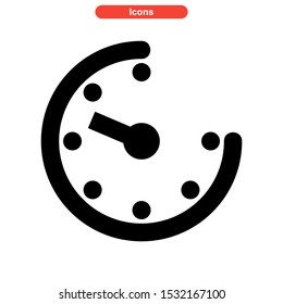 timer icon isolated sign symbol vector illustration - high quality black style vector icons

