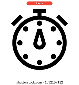 timer icon isolated sign symbol vector illustration - high quality black style vector icons
