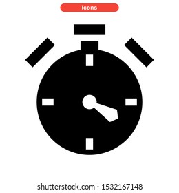 timer icon isolated sign symbol vector illustration - high quality black style vector icons

