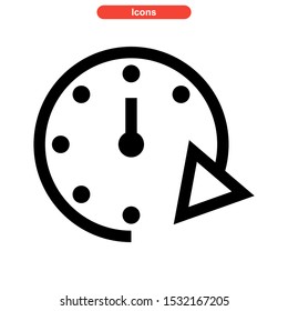 timer icon isolated sign symbol vector illustration - high quality black style vector icons
