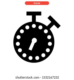 timer icon isolated sign symbol vector illustration - high quality black style vector icons

