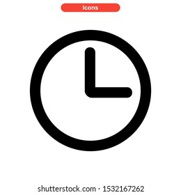 timer icon isolated sign symbol vector illustration - high quality black style vector icons
