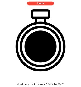 timer icon isolated sign symbol vector illustration - high quality black style vector icons
