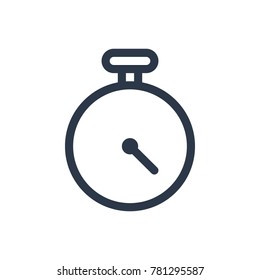 Timer icon. Isolated stopwatch and timer icon line style. Premium quality vector symbol drawing concept for your logo web mobile app UI design.